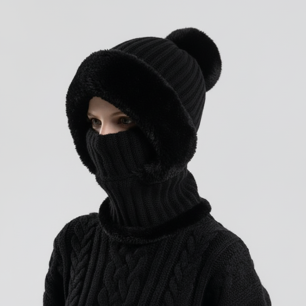 Bonnet 2-en-1 Cache-Cou Intégré