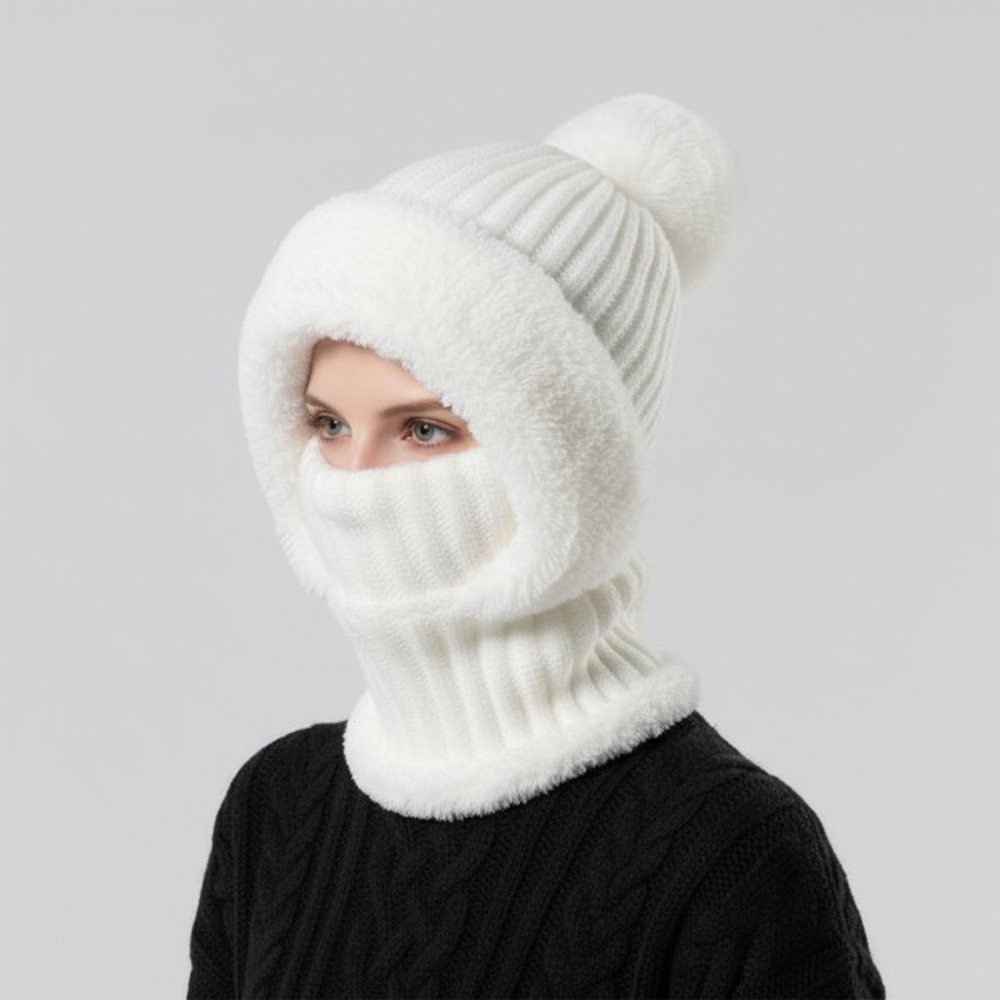 Bonnet 2-en-1 Cache-Cou Intégré