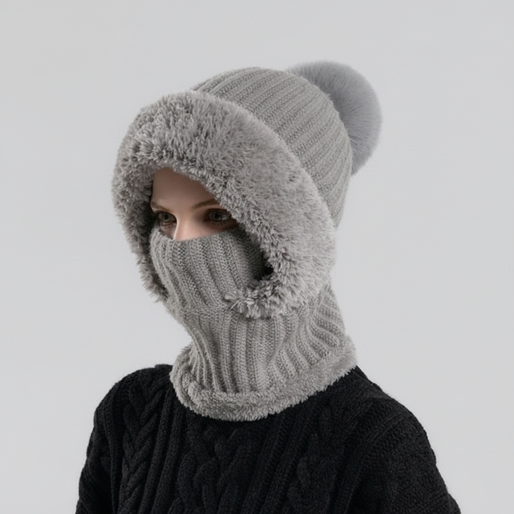 Bonnet 2-en-1 Cache-Cou Intégré